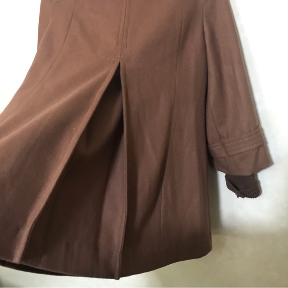 Express Women’s Wool Brown Double Breasted Peacoat Size Small - Picture 8 of 8